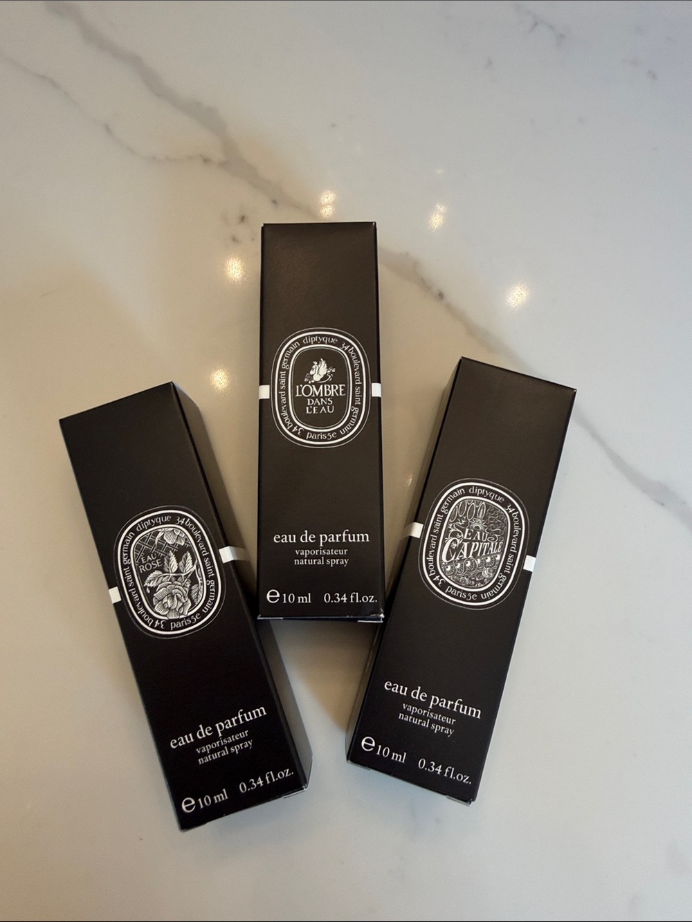 3 Diptyque brand new 10ml perfumes